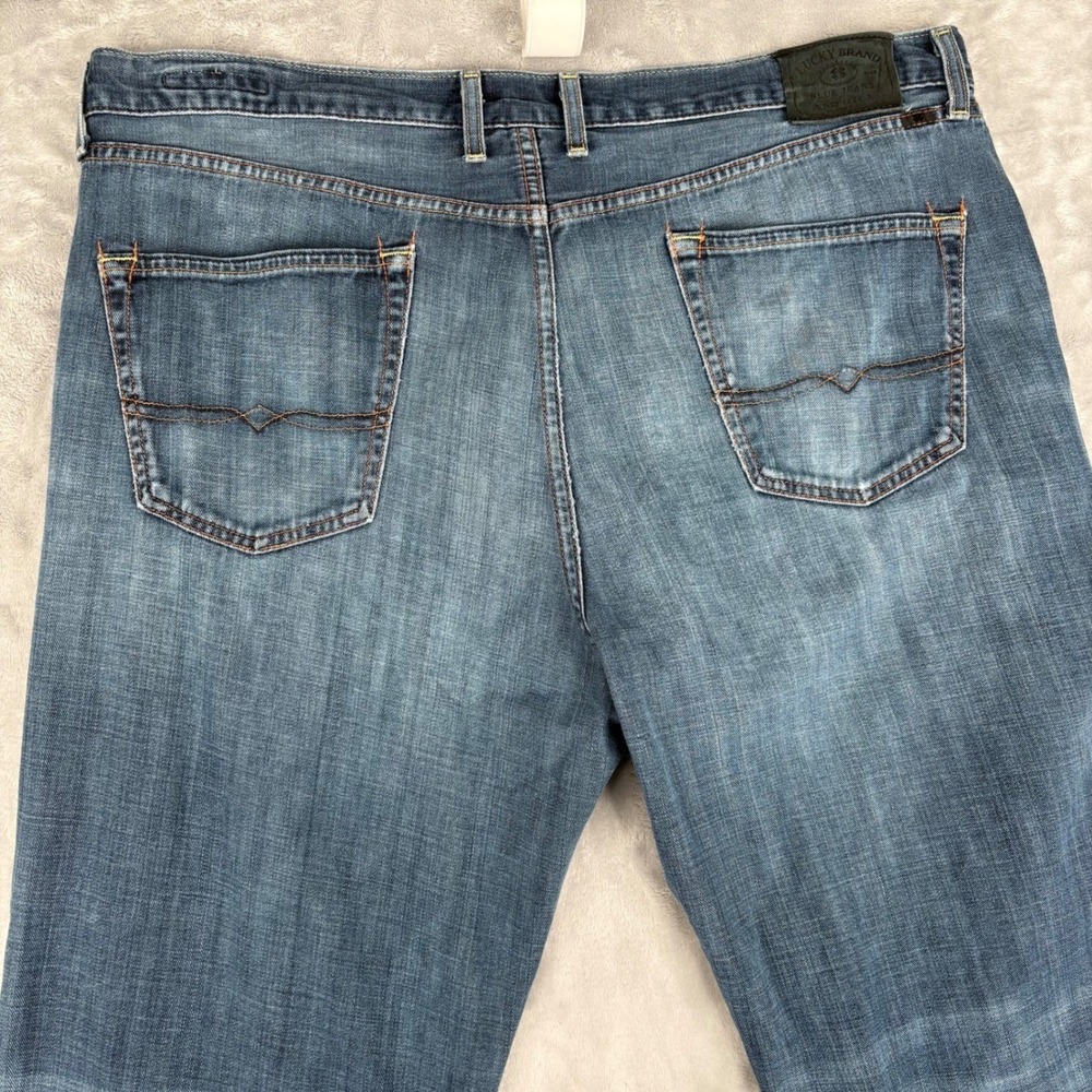 Lucky Brand Vintage Straight Jeans Mens 40x32 (Fits‎ 41x31) Blue Denim Classic - Picture 14 of 16